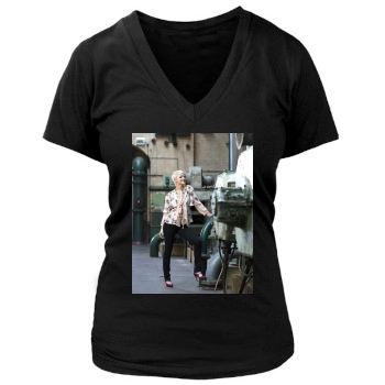 Hannah Spearritt Women's Deep V-Neck TShirt