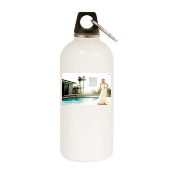 Hayden Panettiere White Water Bottle With Carabiner