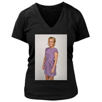 Hayden Panettiere Women's Deep V-Neck TShirt