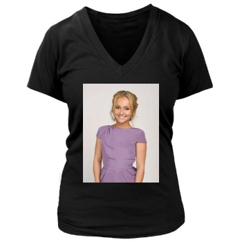 Hayden Panettiere Women's Deep V-Neck TShirt