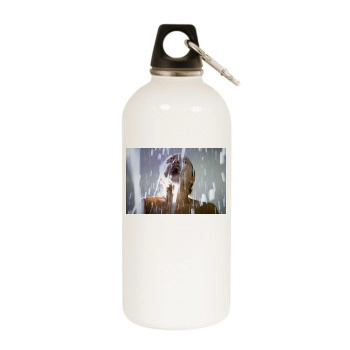 Hayden Panettiere White Water Bottle With Carabiner