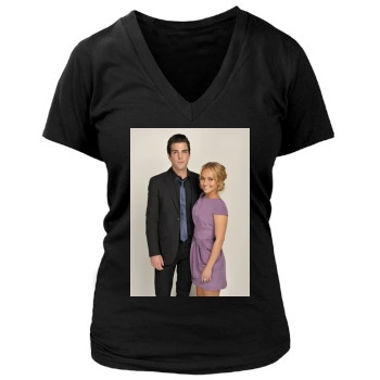 Hayden Panettiere Women's Deep V-Neck TShirt