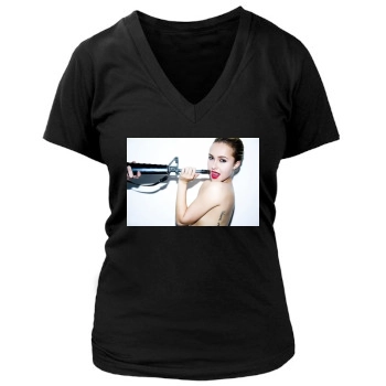 Hayden Panettiere Women's Deep V-Neck TShirt