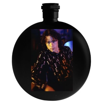 Heath Ledger Round Flask