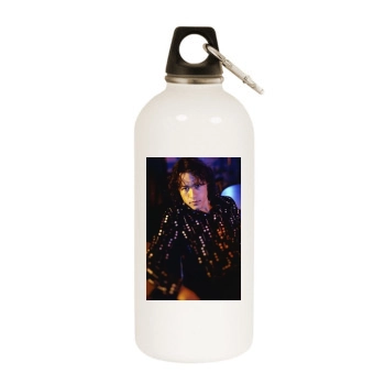 Heath Ledger White Water Bottle With Carabiner