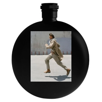 Hugh Jackman Round Flask