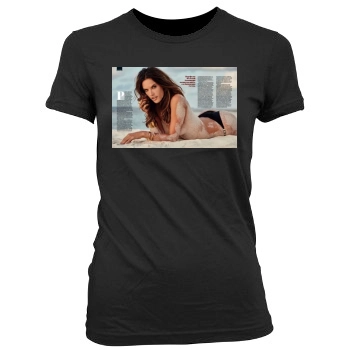 Alessandra Ambrosio Women's Junior Cut Crewneck T-Shirt