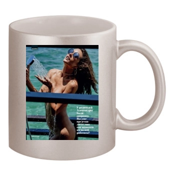 Alessandra Ambrosio 11oz Metallic Silver Mug