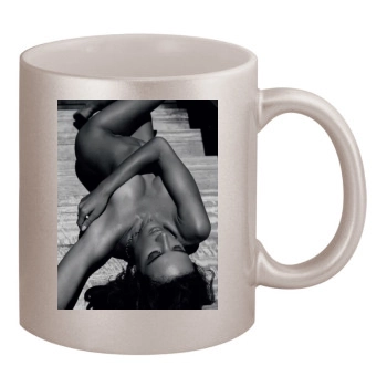 Alessandra Ambrosio 11oz Metallic Silver Mug