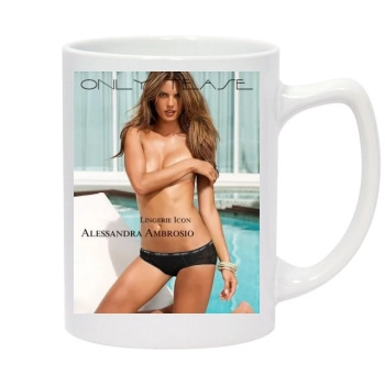 Alessandra Ambrosio 14oz White Statesman Mug