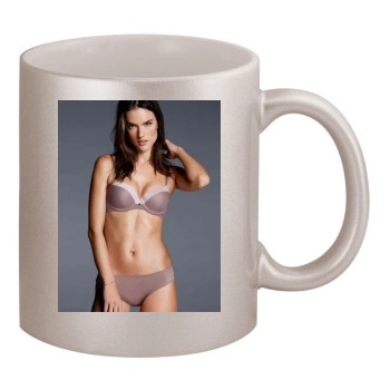 Alessandra Ambrosio 11oz Metallic Silver Mug