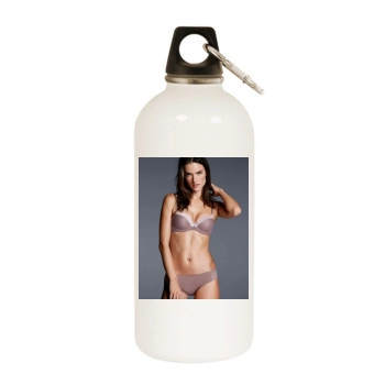 Alessandra Ambrosio White Water Bottle With Carabiner