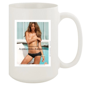 Alessandra Ambrosio 15oz White Mug