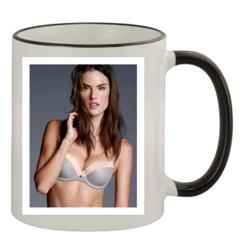 Alessandra Ambrosio 11oz Colored Rim & Handle Mug