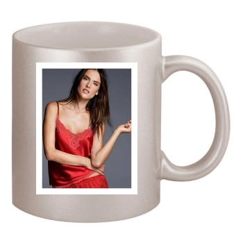 Alessandra Ambrosio 11oz Metallic Silver Mug