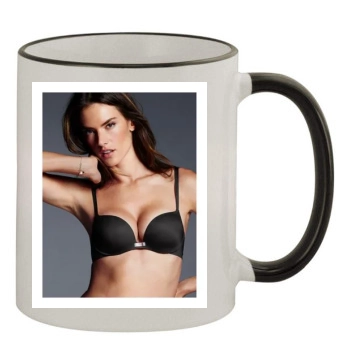 Alessandra Ambrosio 11oz Colored Rim & Handle Mug