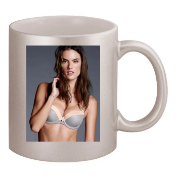 Alessandra Ambrosio 11oz Metallic Silver Mug