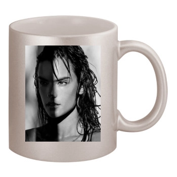 Alessandra Ambrosio 11oz Metallic Silver Mug