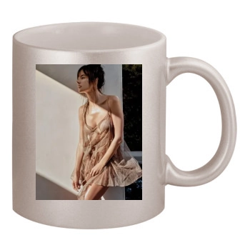 Alessandra Ambrosio 11oz Metallic Silver Mug