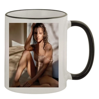 Alessandra Ambrosio 11oz Colored Rim & Handle Mug