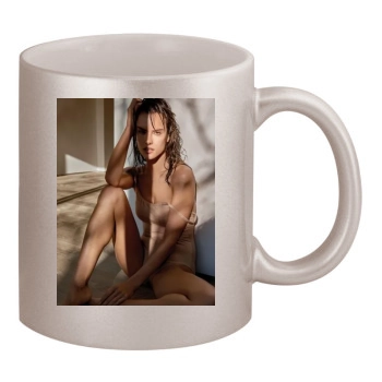 Alessandra Ambrosio 11oz Metallic Silver Mug