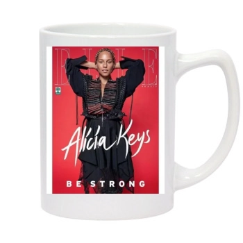 Alicia Keys 14oz White Statesman Mug