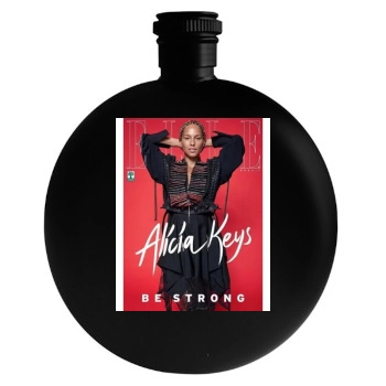 Alicia Keys Round Flask