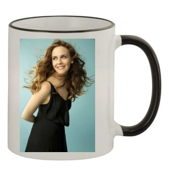 Alicia Silverstone 11oz Colored Rim & Handle Mug