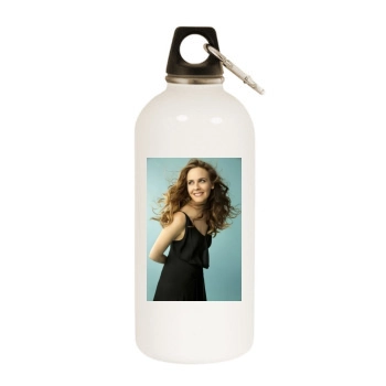 Alicia Silverstone White Water Bottle With Carabiner