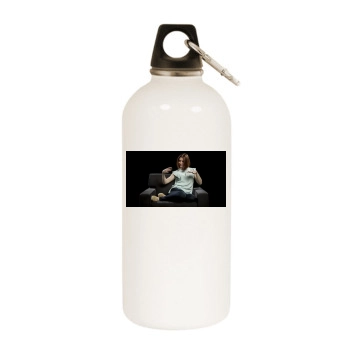 Alyson Hannigan White Water Bottle With Carabiner