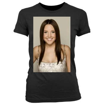 Amanda Bynes Women's Junior Cut Crewneck T-Shirt