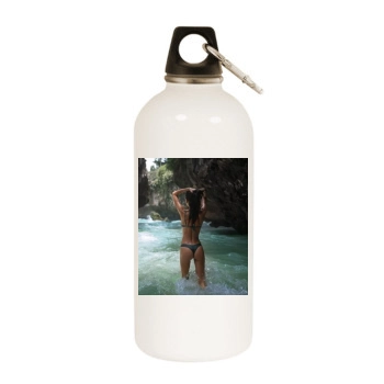 Amanda Pizziconi White Water Bottle With Carabiner