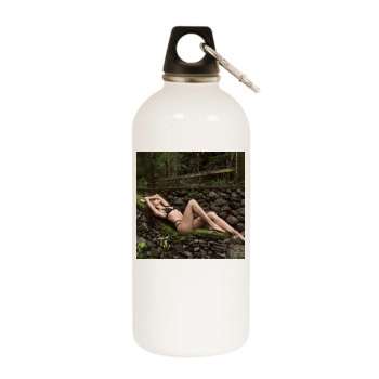 Amanda Pizziconi White Water Bottle With Carabiner