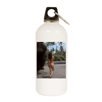 Amanda Pizziconi White Water Bottle With Carabiner