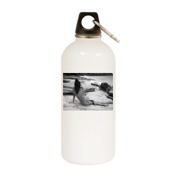 Amanda Pizziconi White Water Bottle With Carabiner