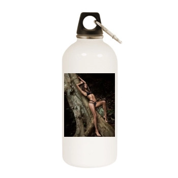 Amanda Pizziconi White Water Bottle With Carabiner