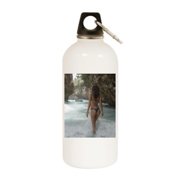 Amanda Pizziconi White Water Bottle With Carabiner