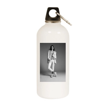 Amanda Pizziconi White Water Bottle With Carabiner