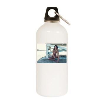 Amanda Pizziconi White Water Bottle With Carabiner