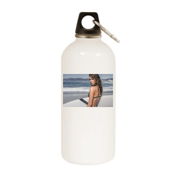 Amanda Pizziconi White Water Bottle With Carabiner