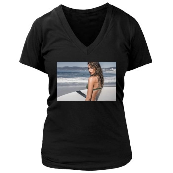 Amanda Pizziconi Women's Deep V-Neck TShirt