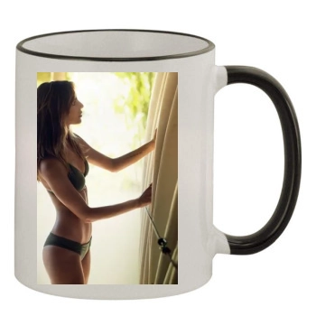 Amanda Pizziconi 11oz Colored Rim & Handle Mug