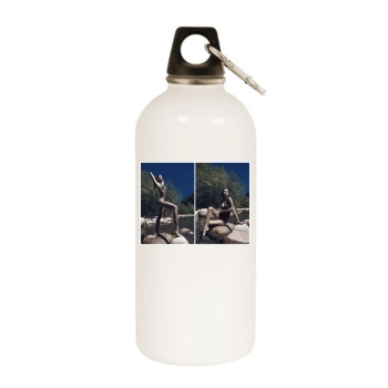 Amanda Pizziconi White Water Bottle With Carabiner