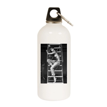 Amanda Pizziconi White Water Bottle With Carabiner