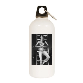 Amanda Pizziconi White Water Bottle With Carabiner