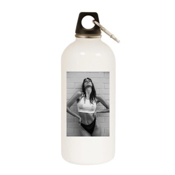 Amanda Pizziconi White Water Bottle With Carabiner