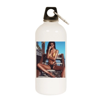 Amanda Pizziconi White Water Bottle With Carabiner