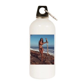 Amanda Pizziconi White Water Bottle With Carabiner