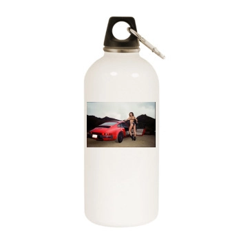 Amanda Pizziconi White Water Bottle With Carabiner