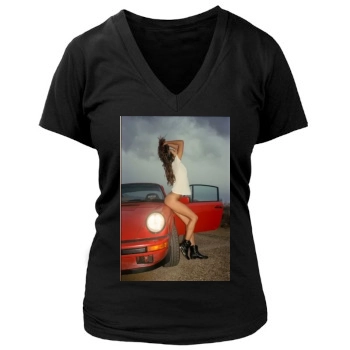 Amanda Pizziconi Women's Deep V-Neck TShirt